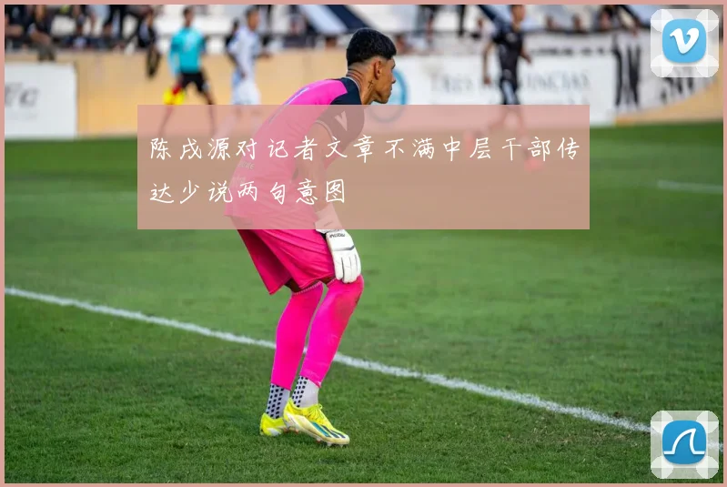 陈戌源对记者文章不满中层干部传达少说两句意图